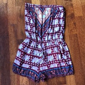 Strapless Romper